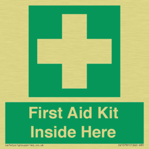 First Aid Kit Inside Here